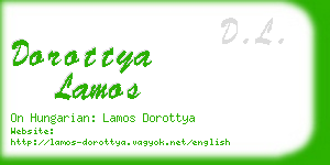 dorottya lamos business card